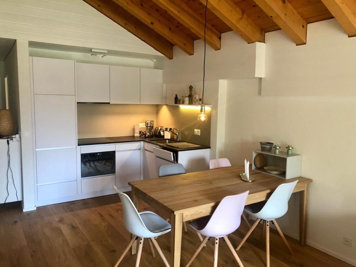 Moderne Dachwohnung Naehe Zermatt Mit Balkon Täsch Eksteriør billede